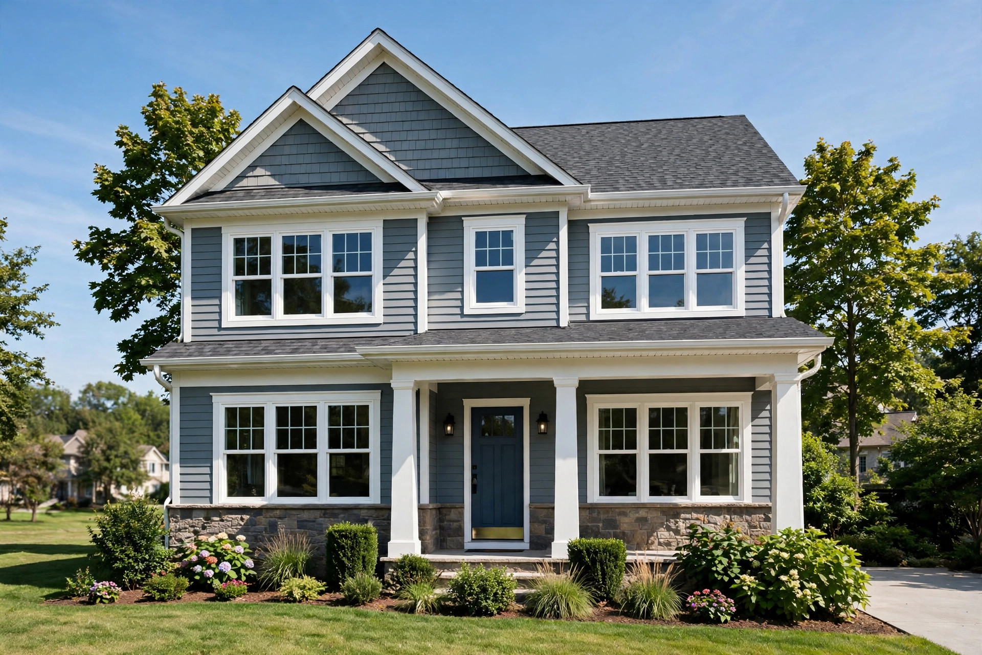Beautiful American home with new replacement windows